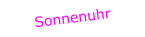 Sonnenuhr