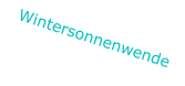 Wintersonnenwende